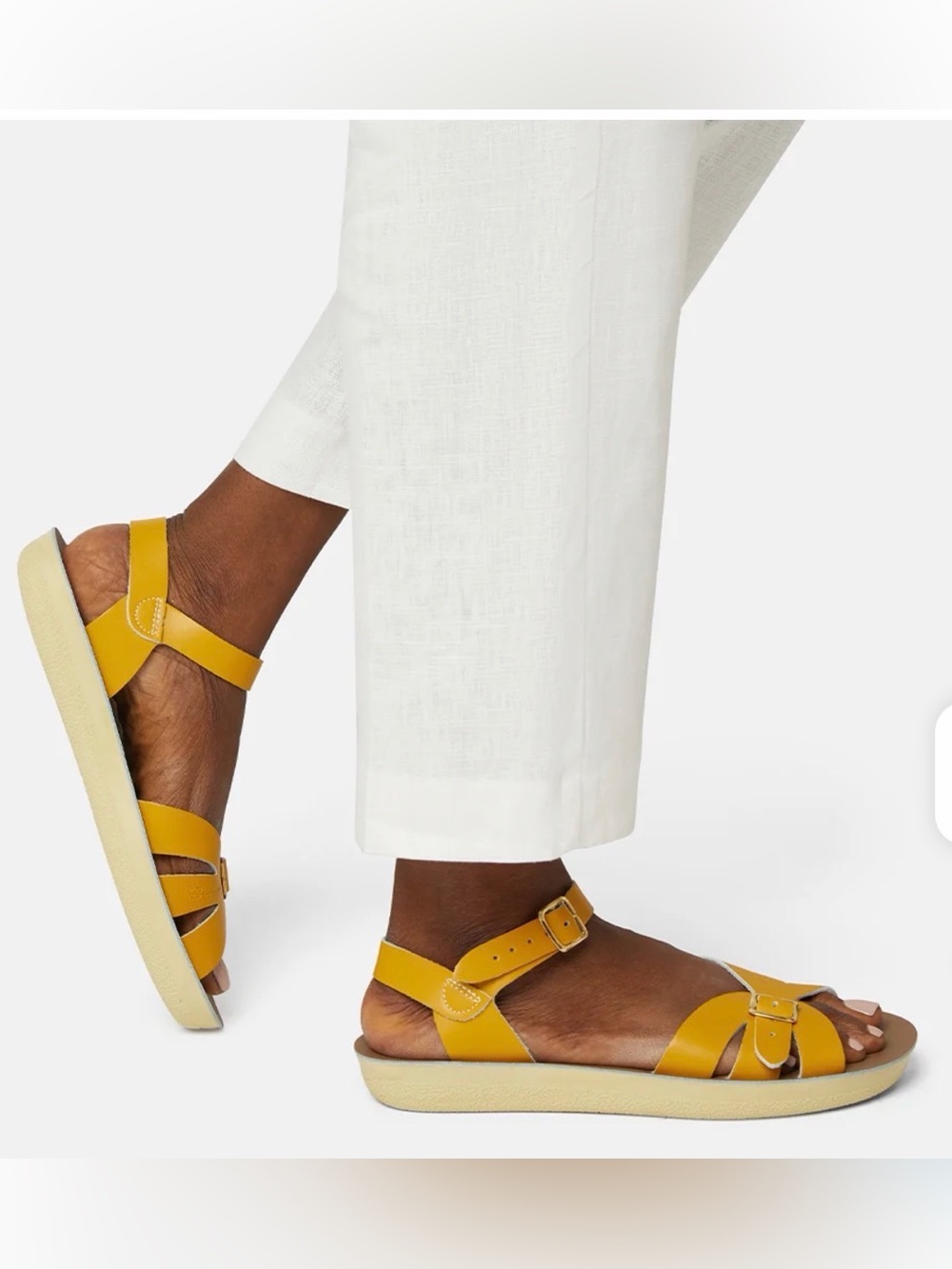 Sun San Saltwater Boardwalk Sandals Mustard Yellow